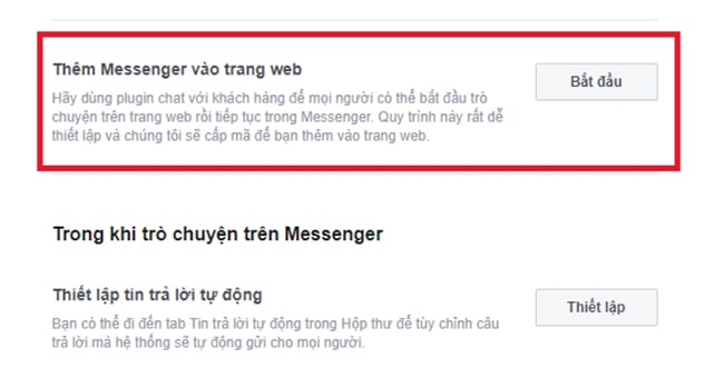 Lấy code tạo live chat Facebook cho website 4 